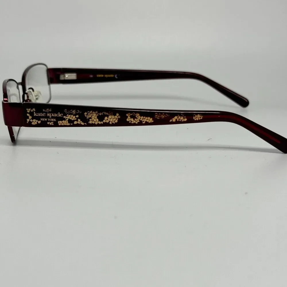 Kate Spade Women's‎ Eyeglasses Jemma 0ER6 Burgundy Frame 52[]16 135 H13848